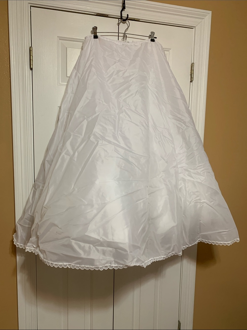 White Lined Full Slip Petticoat - Classic A-Line tulle